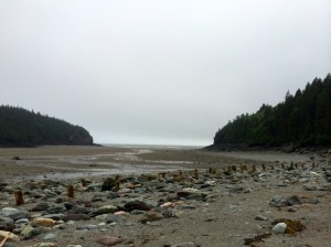 The weather is so changeable, when we arrived at the shore it looked like this...