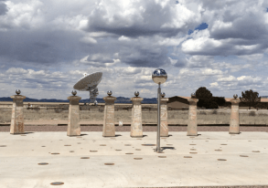 The visitors center also had a radio sundial.