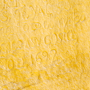 Spanish inscription from 1692