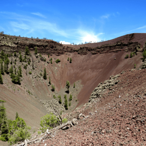 An extinct volcano cone, many can be found in this area.